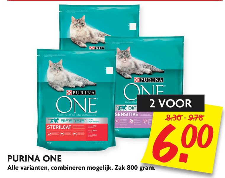 One   kattenvoer folder aanbieding bij  Dekamarkt - details