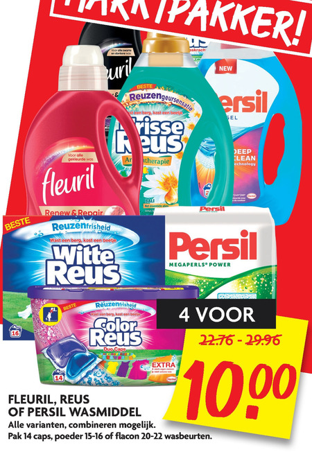 Frisse Reus   wasmiddel folder aanbieding bij  Dekamarkt - details