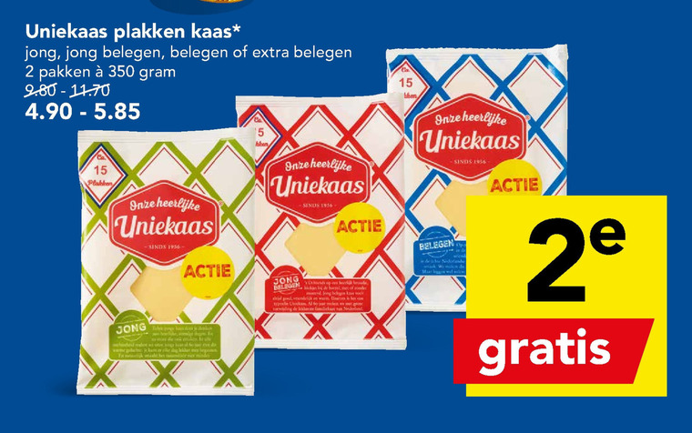 Uniekaas   kaasplakken folder aanbieding bij  Deen - details