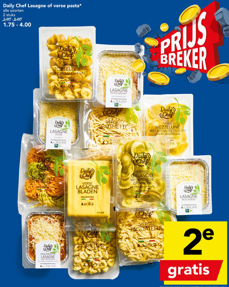 Daily Chef   lasagne, pasta folder aanbieding bij  Deen - details