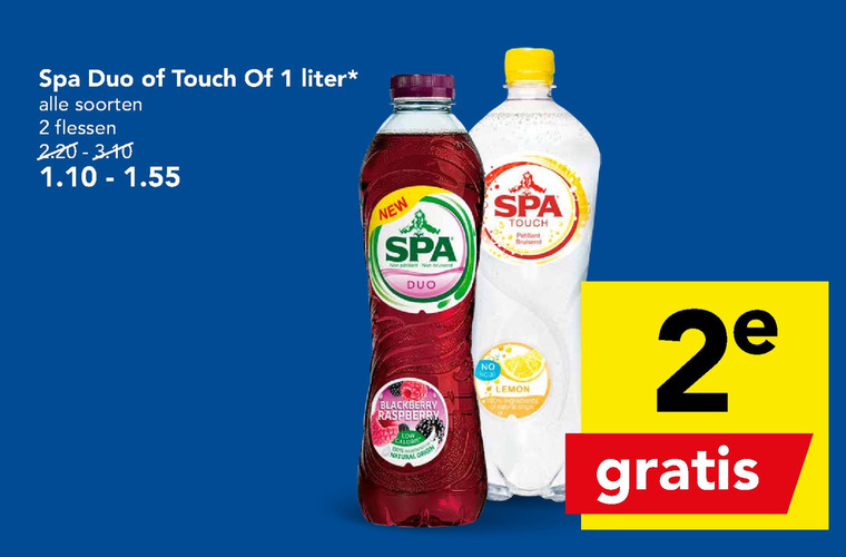 Spa en Fruit   fruitdrank folder aanbieding bij  Deen - details