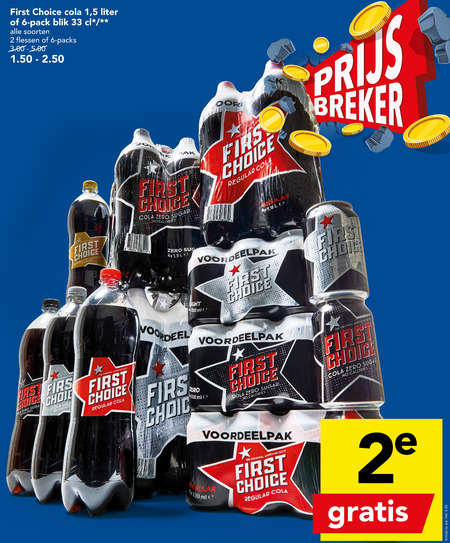 First Choice   cola folder aanbieding bij  Deen - details