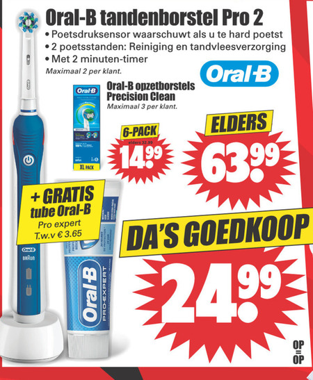 Braun Oral-B   electrische tandenborstel folder aanbieding bij  Dirk - details