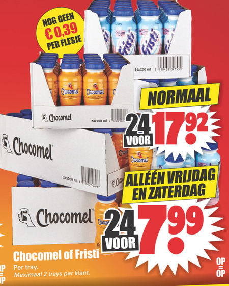 Chocomel   drinkyoghurt, chocolademelk folder aanbieding bij  Dirk - details