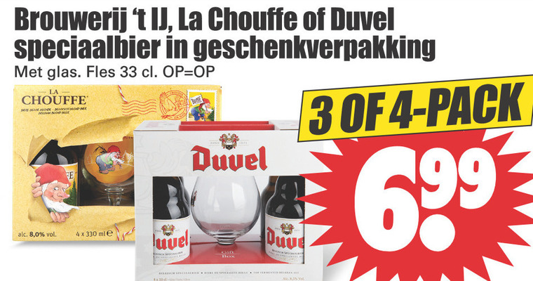 Duvel   speciaalbier folder aanbieding bij  Dirk - details