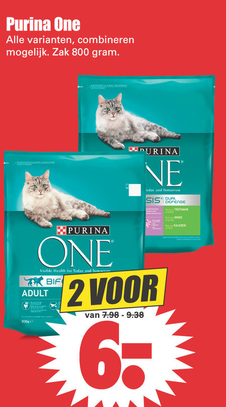 One   kattenvoer folder aanbieding bij  Dirk - details