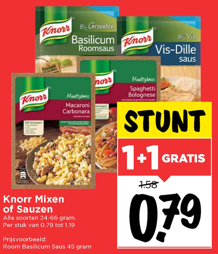 Knorr   maaltijdsaus, maaltijdmix folder aanbieding bij  Vomar - details