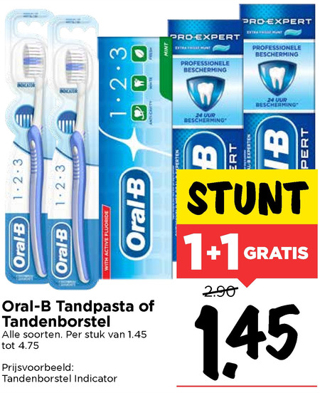 Oral-B   tandpasta, tandenborstel folder aanbieding bij  Vomar - details