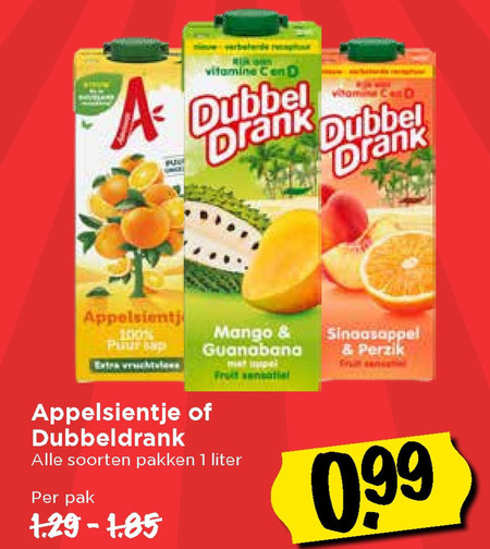 Appelsientje   fruitdrank folder aanbieding bij  Vomar - details