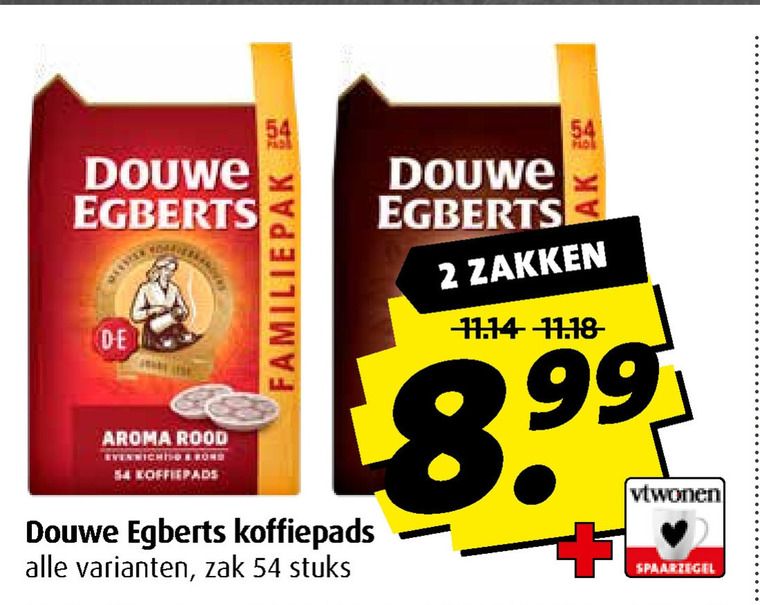 Douwe Egberts   koffiepad folder aanbieding bij  Boni - details