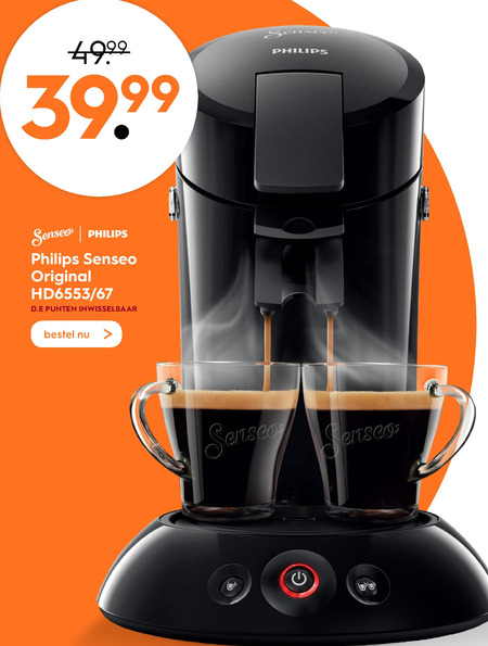 koffiepadmachine aanbieding bij Blokker details