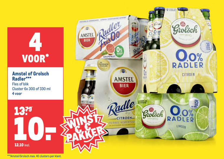 Grolsch   radler bier folder aanbieding bij  Makro - details