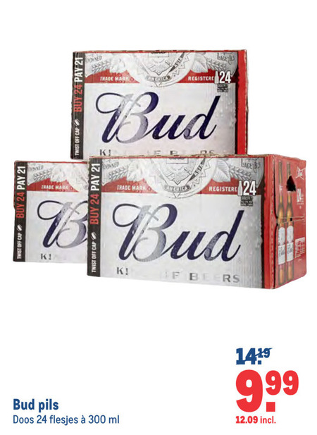 Bud   krat bier folder aanbieding bij  Makro - details