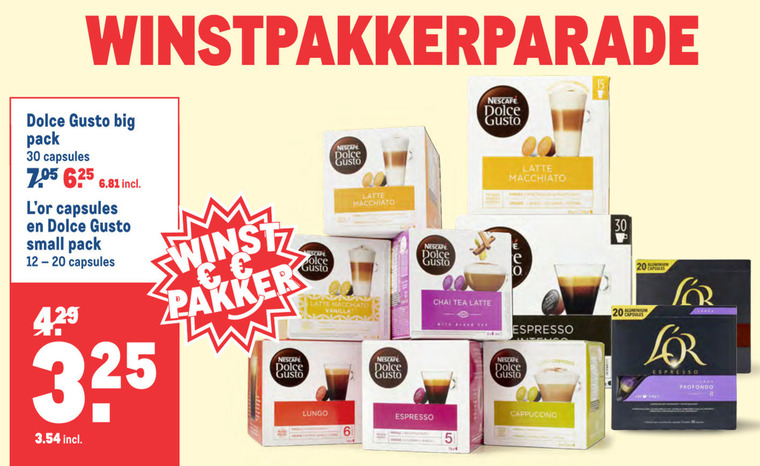 Nescafe   koffiecups, dolce gusto capsules folder aanbieding bij  Makro - details