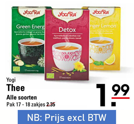 Yogi Tea   thee folder aanbieding bij  Sligro - details