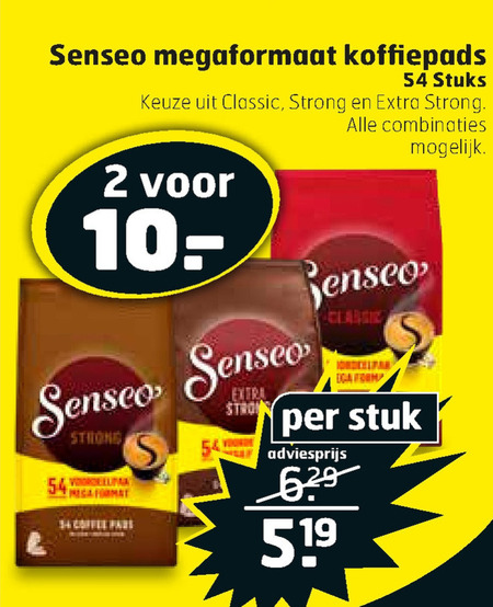 Douwe Egberts Senseo   koffiepad folder aanbieding bij  Trekpleister - details