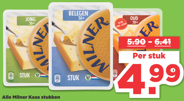 Milner   kaas folder aanbieding bij  Plus - details