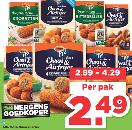 Mora   snack, kroket folder aanbieding bij  Plus - details