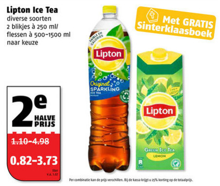 Lipton   ice tea folder aanbieding bij  Poiesz - details