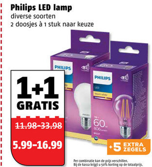 Philips lamp folder aanbieding bij -