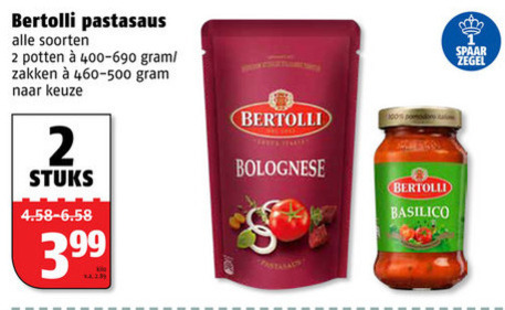 Bertolli   pastasaus folder aanbieding bij  Poiesz - details