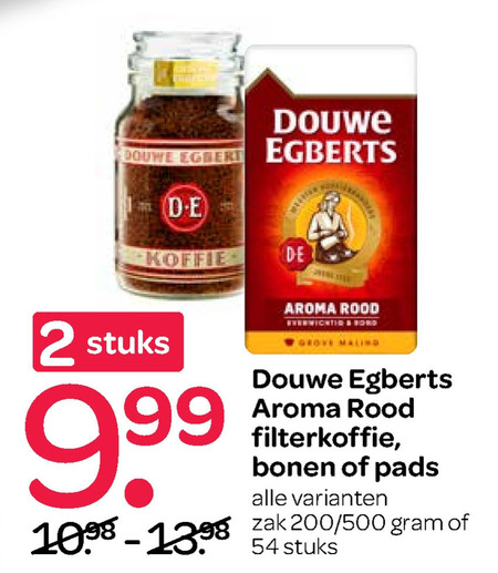 Douwe Egberts   koffie, koffiepad folder aanbieding bij  Spar - details