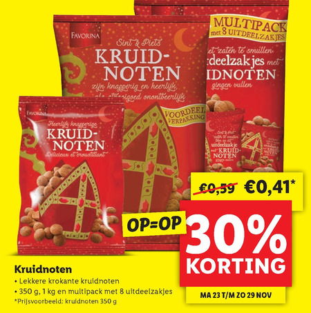 Favorina   kruidnoten folder aanbieding bij  Lidl - details