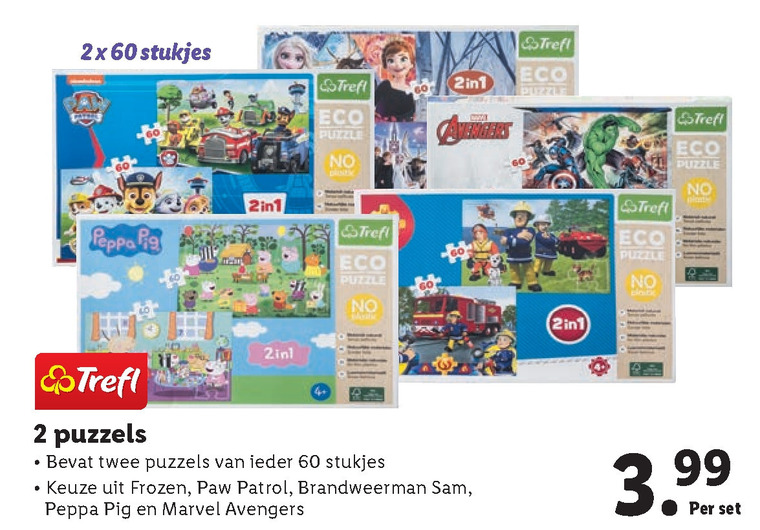 Paw Patrol   legpuzzel folder aanbieding bij  Lidl - details