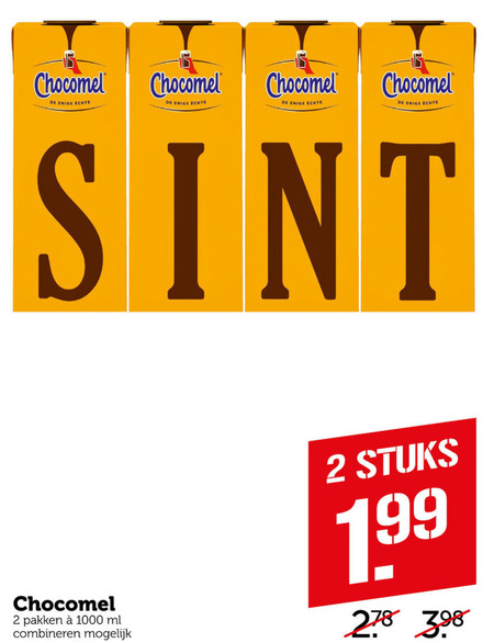 Chocomel   chocolademelk folder aanbieding bij  Coop - details