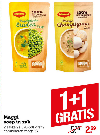 Maggi   soep folder aanbieding bij  Coop - details