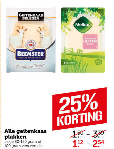 Beemster   geitenkaas, kaasplakken folder aanbieding bij  Coop - details