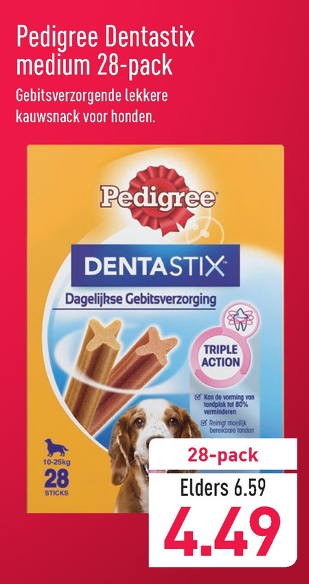 Pedigree Dentastix   hondensnacks folder aanbieding bij  Aldi - details