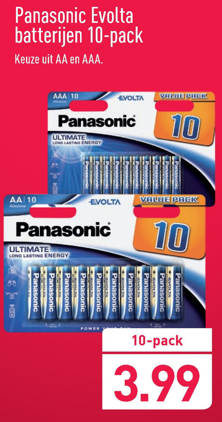 Panasonic   batterij folder aanbieding bij  Aldi - details