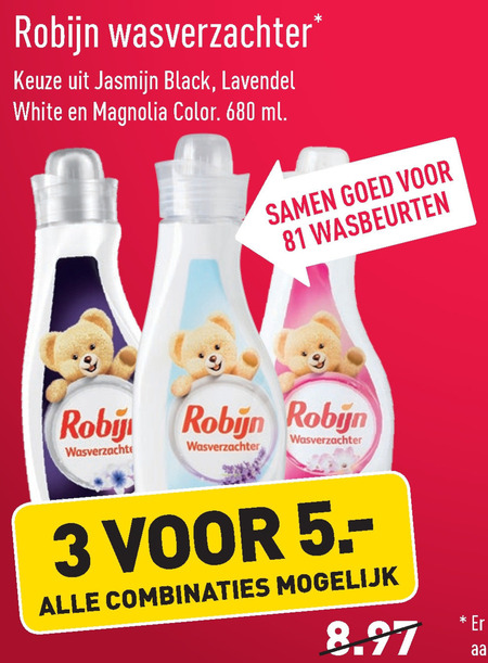 Robijn   wasverzachter folder aanbieding bij  Aldi - details