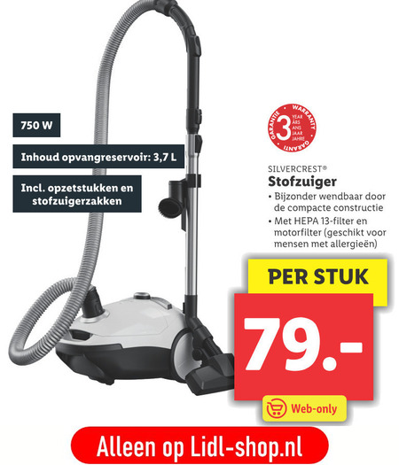 stofzuiger folder aanbieding Lidl - details