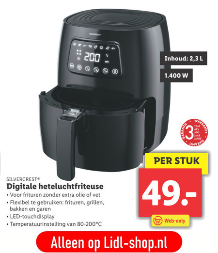 SilverCrest   friteuse folder aanbieding bij  Lidl - details