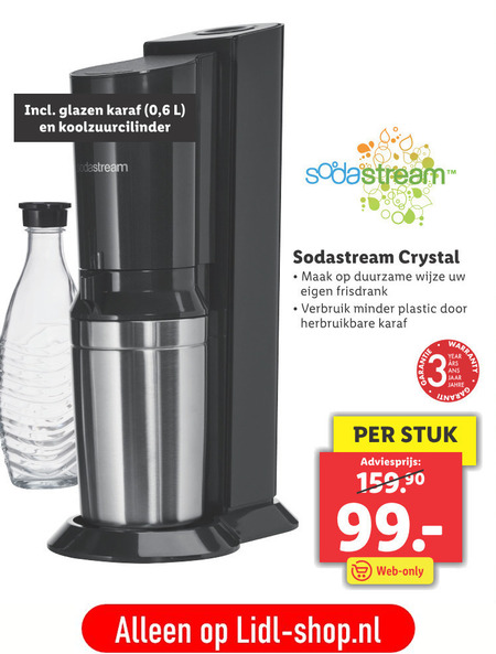 Sodastream   frisdrankautomaat folder aanbieding bij  Lidl - details