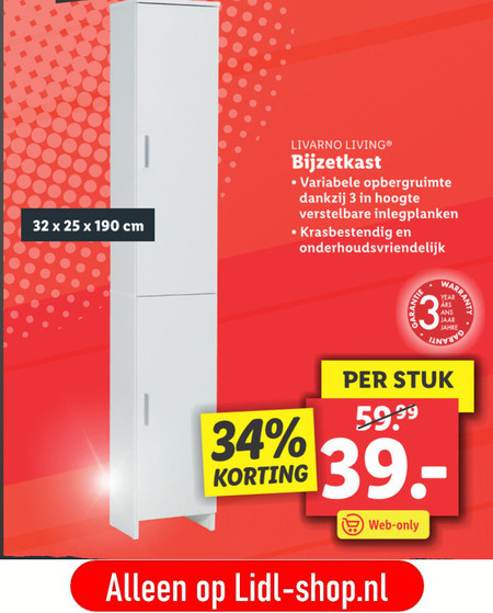 Livarno   badkamerkast folder aanbieding bij  Lidl - details