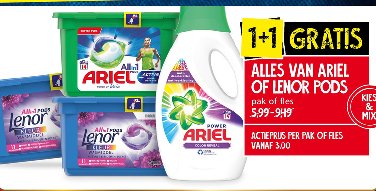 Ariel   wasmiddel folder aanbieding bij  Jan Linders - details