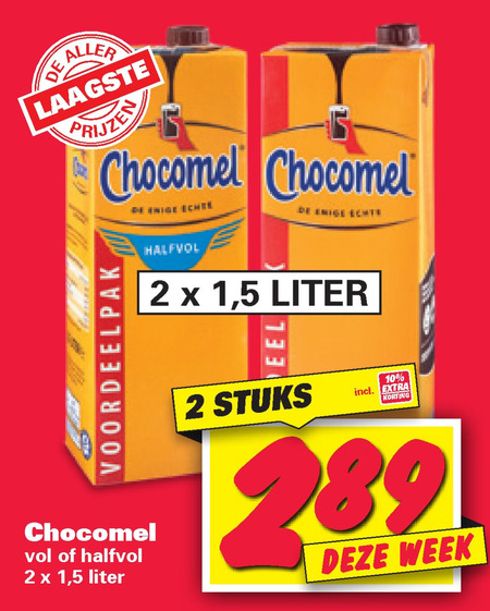 Chocomel   chocolademelk folder aanbieding bij  Nettorama - details