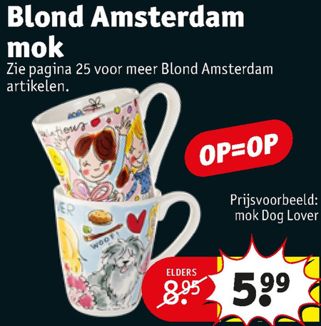 Blond Amsterdam   mok folder aanbieding bij  Kruidvat - details