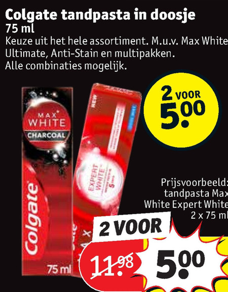 Colgate   tandpasta folder aanbieding bij  Kruidvat - details