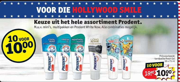 Prodent   tandpasta folder aanbieding bij  Kruidvat - details