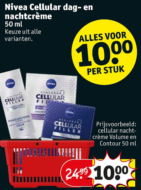 Nivea   nachtcreme, dagcreme folder aanbieding bij  Kruidvat - details