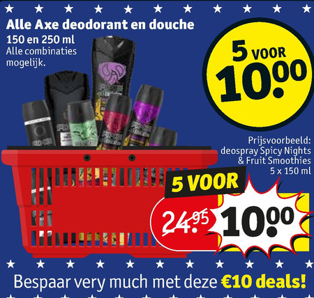 Axe   deodorant, douchegel folder aanbieding bij  Kruidvat - details