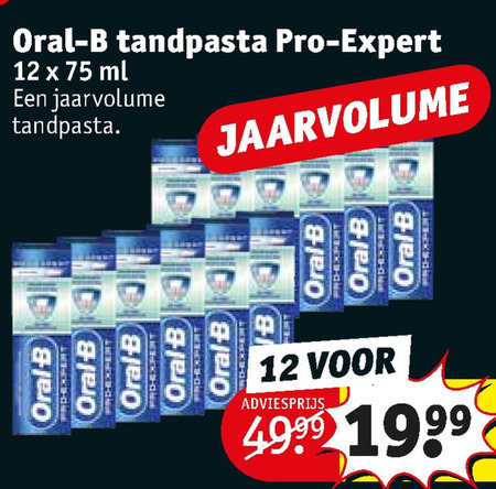 Oral-B   tandpasta folder aanbieding bij  Kruidvat - details