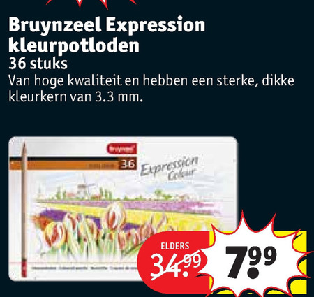Bruynzeel   kleurpotloden folder aanbieding bij  Kruidvat - details