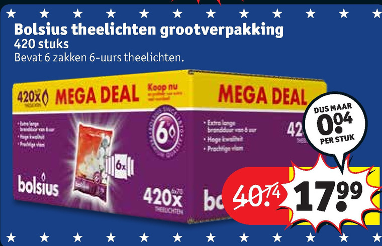 theelicht folder aanbieding bij - details