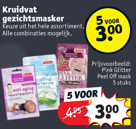 Kruidvat Huismerk   gezichtsmasker folder aanbieding bij  Kruidvat - details