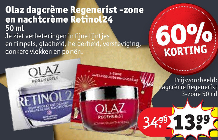 Olaz   dagcreme, nachtcreme folder aanbieding bij  Kruidvat - details